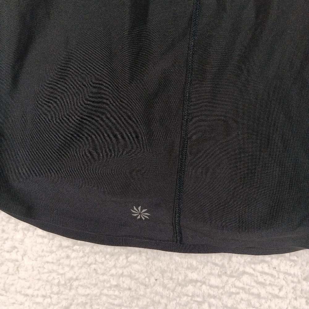 Athleta Skort Womens XL Black Run With It 14" Skort Jupe-Short Golf Tennis - Picture 7 of 13